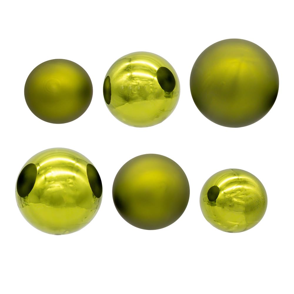 Kurt Adler Glaskugeln, Olivgrün, 60–80 mm, 20 Stück