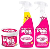 Stardrops - The Pink Stuff - The Miracle Cleaning Paste, Multi-Purpose Spray, And Bathroom Foam 3-Pack Bundle