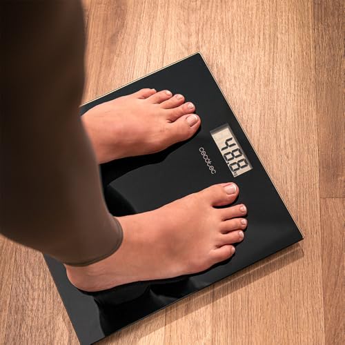 Cecotec Personenwaage Surface Precision, kompaktes Design 30x30 cm, bis 180 kg Tragkraft, Step-on/Step-off Technologie… – Ansicht 6