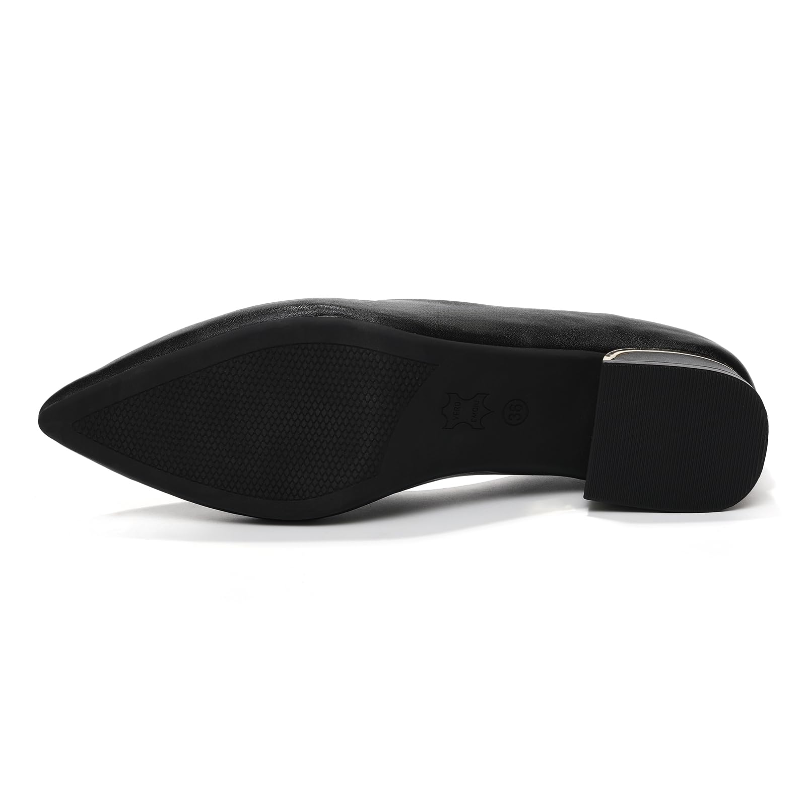 HIPPOSEUS Escarpins Femme Élégantes Chaussures de Bureau Confortables Classique Chaussures Habillées avec Talon Bloc,Modèle 320
