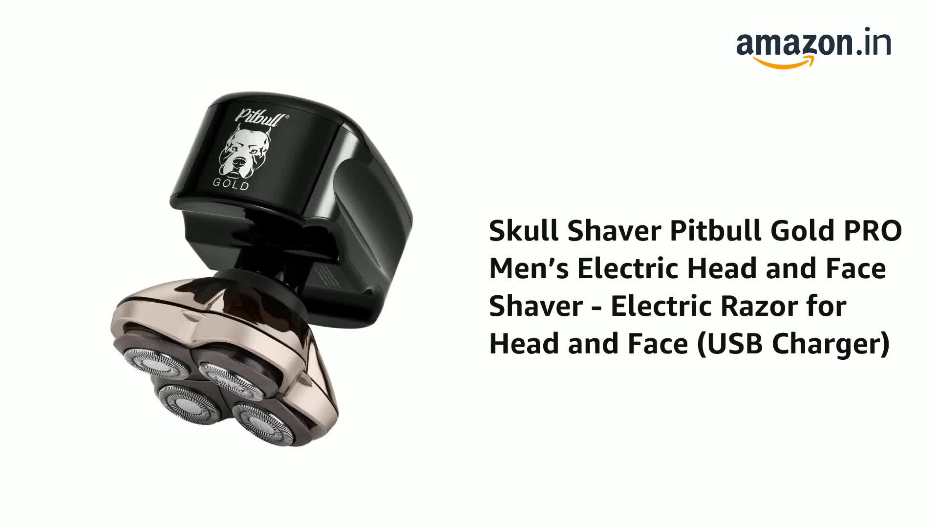 skull shaver Male Pitbull Gold PRO Electric shaver: Electric Head