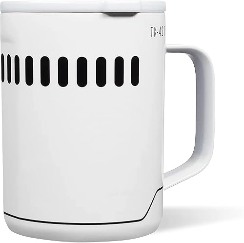 Miniatura 3 de Corkcicle Taza de café  Taza de acero inoxidable con triple aislamiento con asa, 16 onzas, Star Wars  Storm Trooper