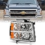 ACANII - For 2007-2013 Chevy Silverado 1500 2500HD 3500HD Replacement Headlight Headlamp - Passenger Side Only