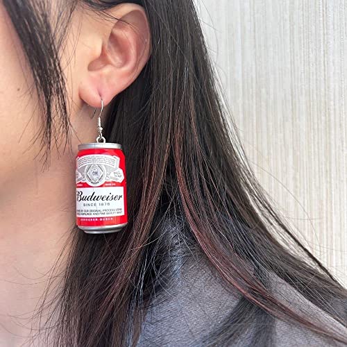 Lovely Beer Mug Dangle Earrings, Cute Beer Bottle Drop Earrings for Women Girls Creative Party Jewelry3