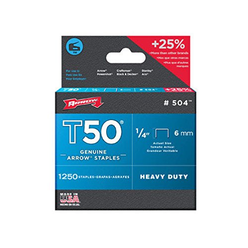 Arrow Fastener 50424 1/4 "T50 grapas