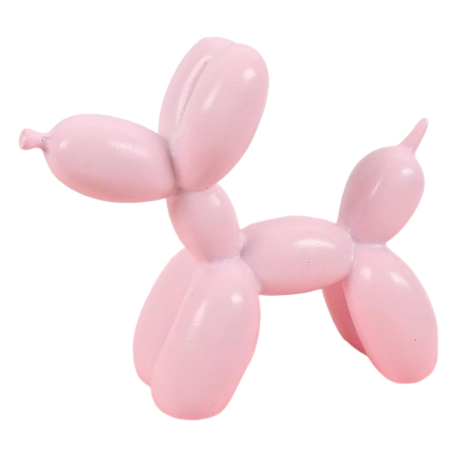 Hakefyna Balloon Dog Sculpture Balloon Dog Statue - 3.94 * 2.88 in Very Small and Cute Balloon Animal Decoration Craft Figurines - Suitable for Cake