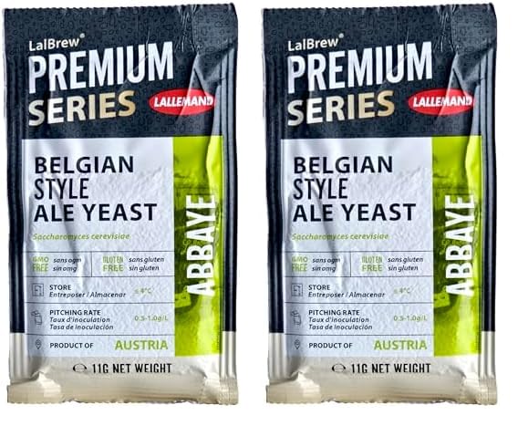 Home Brew Ohio Levadura Abbaye Belgian Style Ale (paquete de 2)