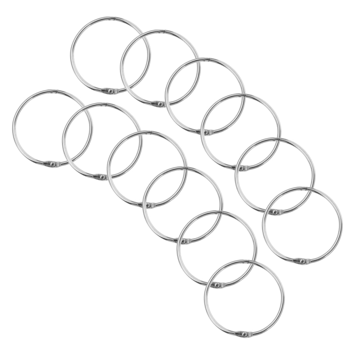 PRETYZOOM 4 Set Di Ganci Per Da Doccia in Metallo Set Di Ricambio Rotondi Per Tende Da Doccia Decorativi Per Il Bagno Adatti A E Stili 30 Pezzi*4