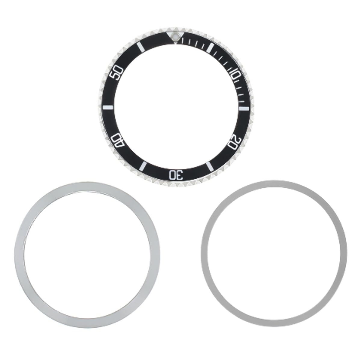 Ewatchparts BEZEL & INSERT COMPATIBLE WITH TUDOR SUBMARINER PRINCE OYSTERDATE 79090 79190 BLACK