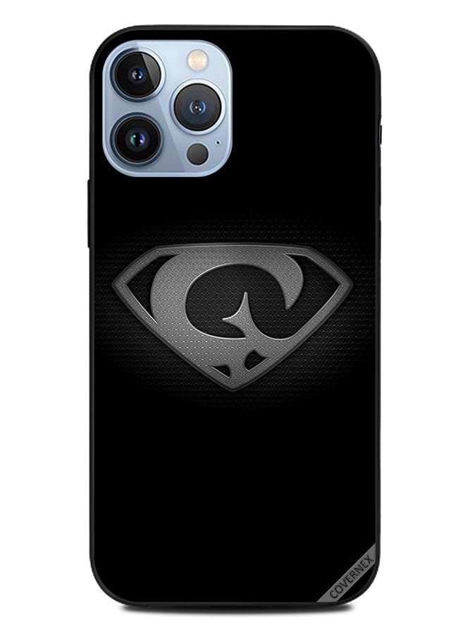 Protective Case Cover For Apple iPhone 13 Pro Max Alphabet B&w G