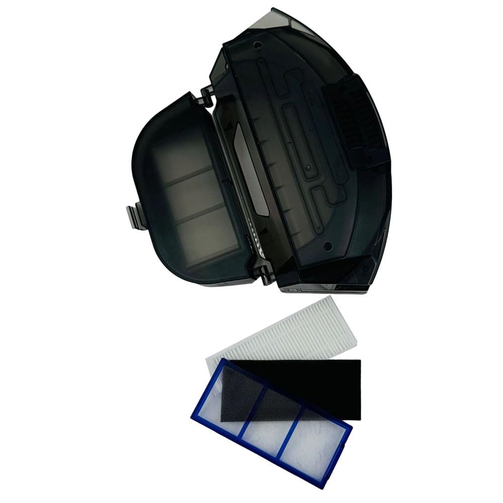 Recambio para depósito de polvo con filtro compatible con accesorios Lydsto G2 y G2D, color negro