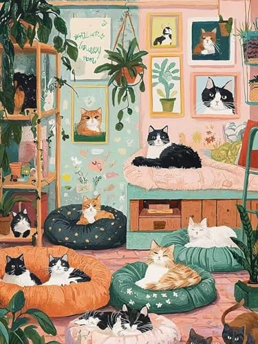 Cat Diamond Art Kit 50% Off with Code QQMU7WWF - Image 2