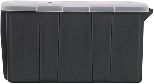 Miniatura 8 de INTERTOOL Caja de herramientas multiusos, bandeja extraíble de 5 compartimentos, funda de almacenamiento portátil, contenedor protector con bloqueo