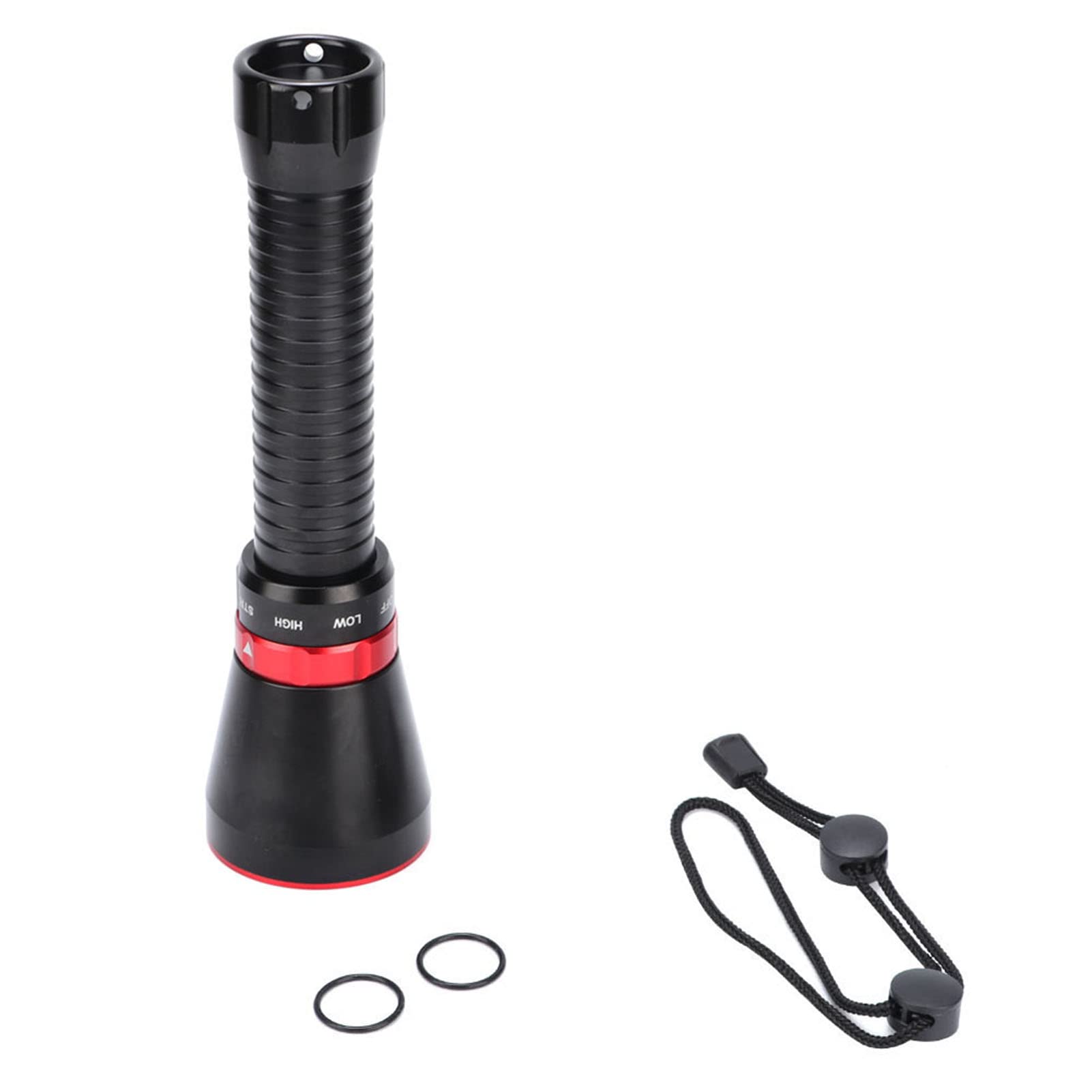 Torcia Subacquea Impermeabile da 18000LM Torcia Subacquea a LED da 100M con 3 modalità Ad Alta luminosità per il Campeggio di Caccia (rosso)