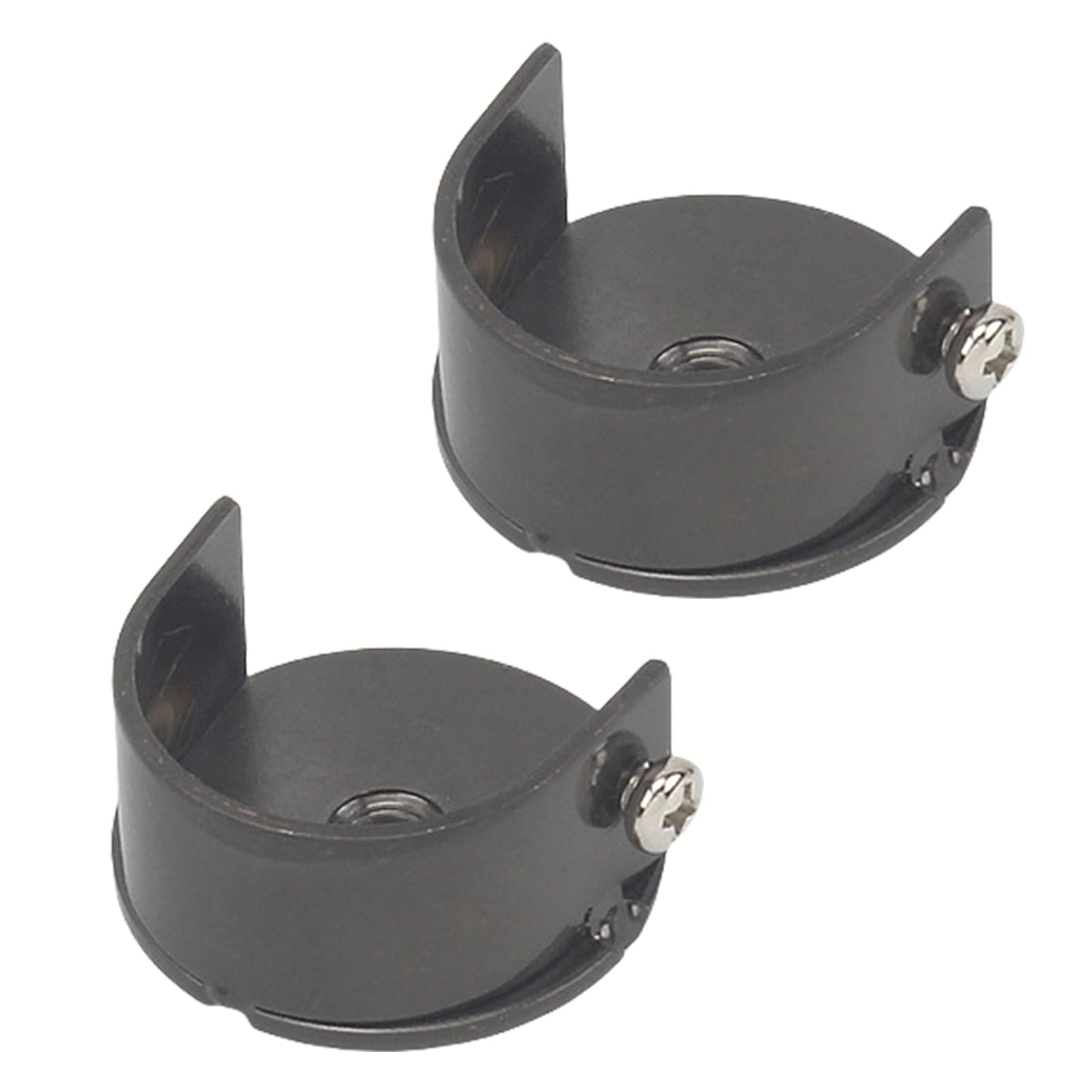 Hsioluted 2Pieces Curtain Rod Brackets Curtain Holder for 28mm Rod Wall Mount Alloy Window Hardware