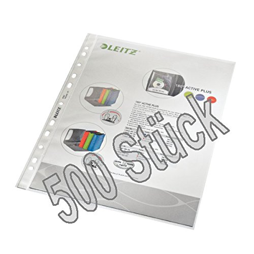 Leitz 4790 Prospekthüllen (Polypropylen, A4) 500er Pack
