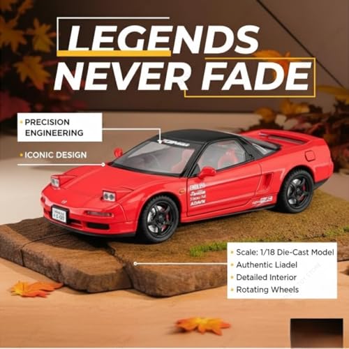 Image of 1:24 Honda /Acura NSX NA1 Diecast - Premium Sports Car Model, Collector's Edition Kids Play Metal Car (Pack of 1)(Multicolor)