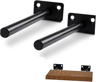 Uonlytech Shelves Wall Mounted 2pcs Brackets for Shelves Shelf Bracket with Screws and Expansion Pipe Round Expansion Tube