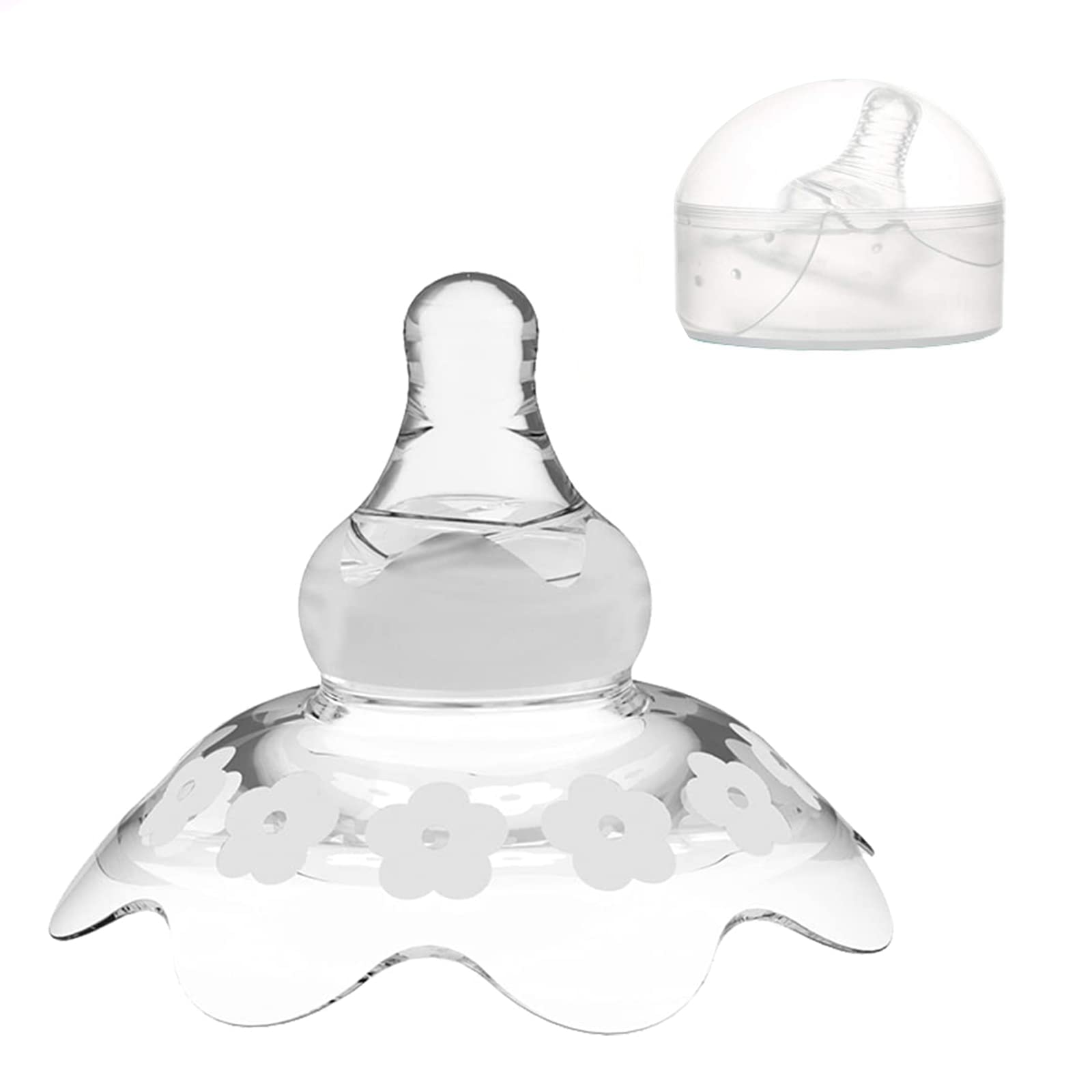 Excefore Contact Nipple Shield for Breastfeeding, Upgraded Assist Perfect for Nursing Mothers with Inverted & Sore Nipple with Carrying Case, BPA & BPS Free