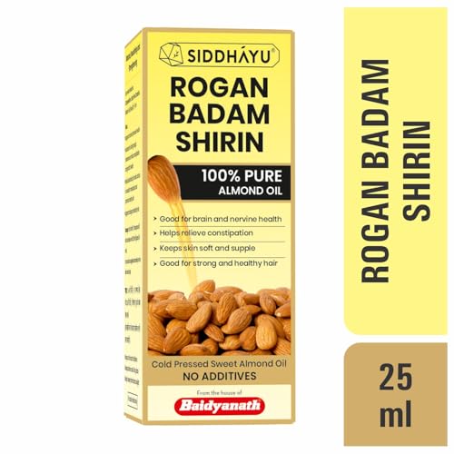 Image of Baidyanath Rogan Badam Oil I Nourishes Skin And Hair I Anti dandruff I 25 ml (Pack of 3)