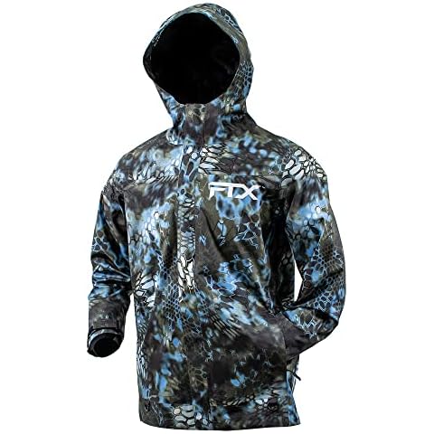 FROGG TOGGS Men's FTX Armor, Kryptek Neptune, Fishing/Anglers Jacket Cover