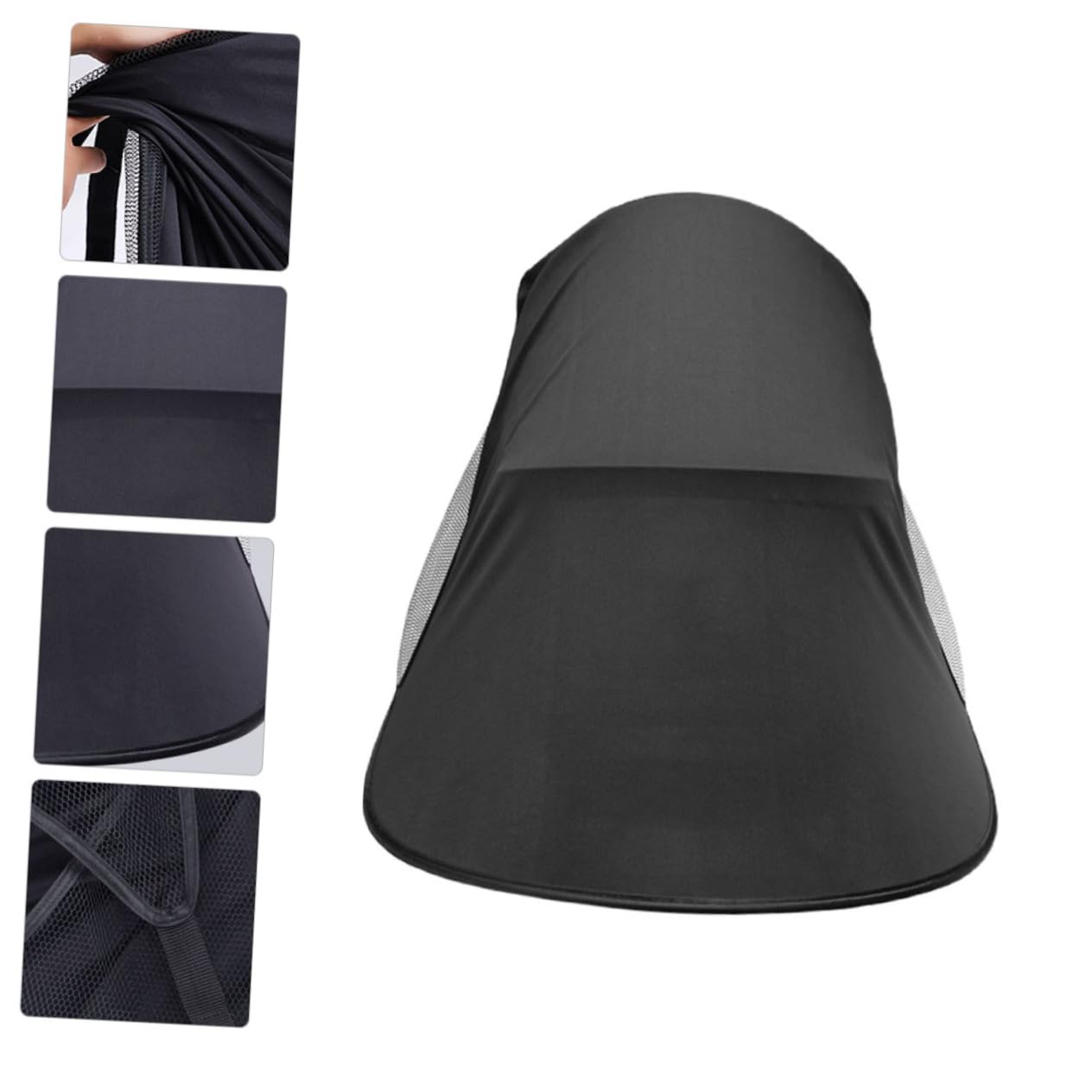 Copertura Completa Parasole per Passeggino Nero Protezione UV