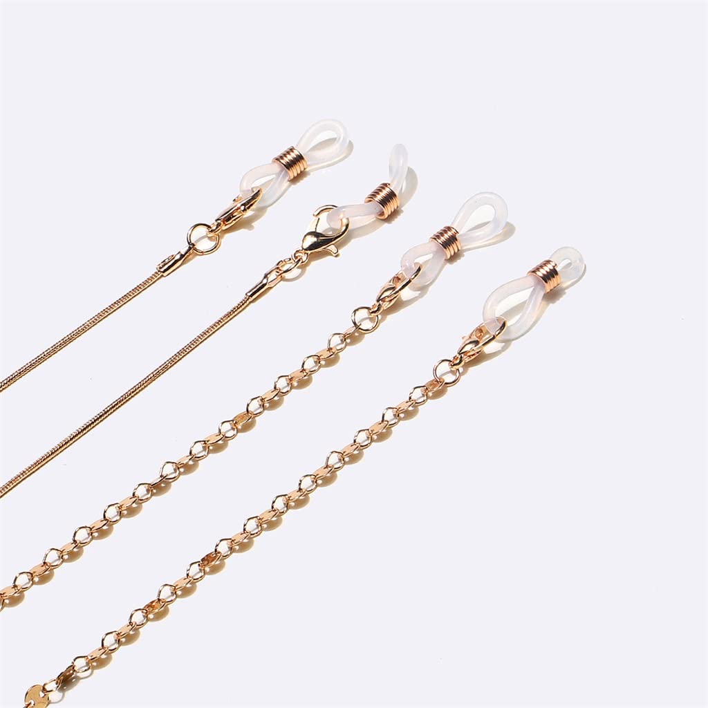 Brillenkette, Messing, rundes Stück, Roségold, Brillenseil-Zubehör