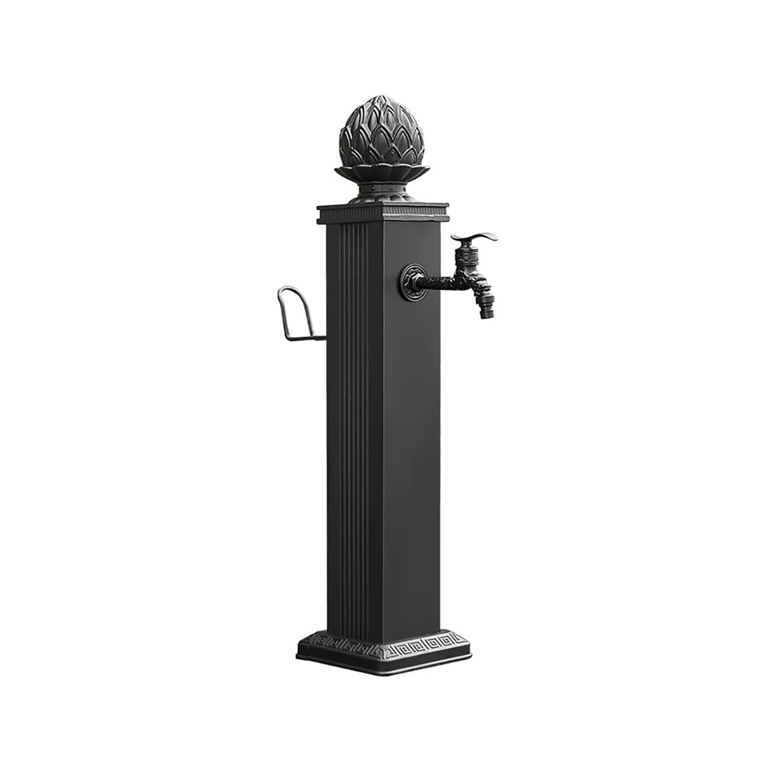 WOTZOV Faucet Water Column,Freestanding Garden Water Column With Faucet, 304 Stainless Steel, Anti-Freeze Decorative Fountain For Backyard, Farm, Pasture Irrigation & Washing，72x17x17cm/28x7x7in