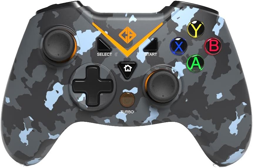 Cosmic Byte C3070W Nebula 2.4G Wireless Gamepad for PC supports Windows XP/7/8/10/11, Sensitive Triggers, Upgraded with USB C Port, Rubberized Texture (Camo Black)