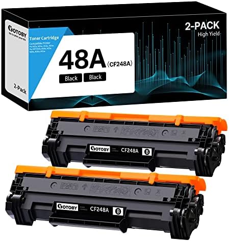 48A Toner Cartridges Compatible Replacement for HP 48A CF248A Compatible with Laserjet Pro M15w M15a M16w M16a Toner Laserjet MFP M28w M28a M29w M29a M30w M31w Printer (Black, 2 Pack)