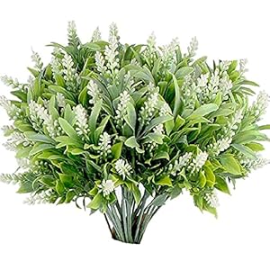 Buiten decoratieve planten 6 stks nep groene struik nep planten outdoor plastic nep bloemen outdoor tuin terras…