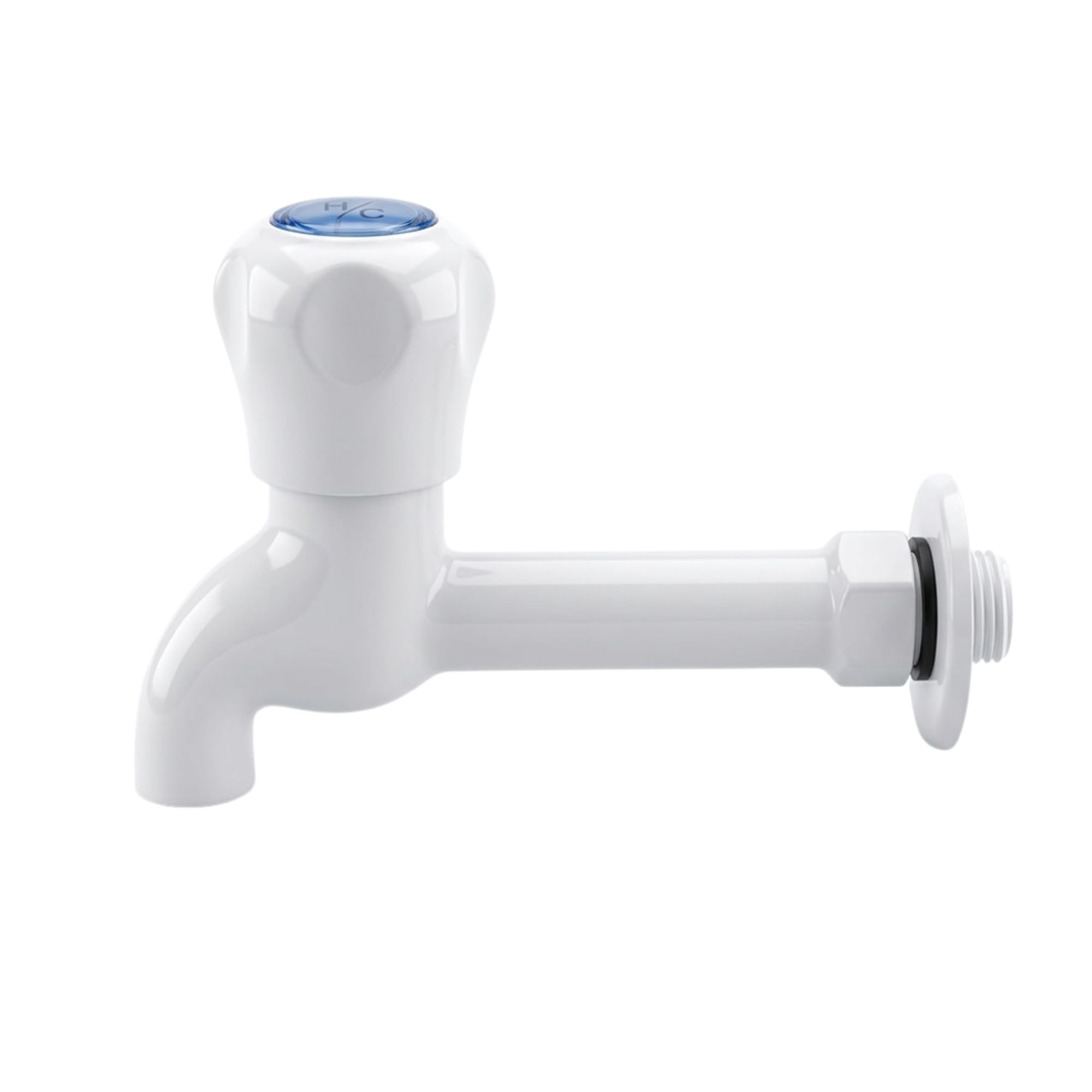 EchinTock PVC Prince Long Nose Tap for Bathroom & Kitchen | Durable Plastic Bib Tap with Extended Nozzle | Leak-Proof Water Tap for Washing Area, Garden & Utility Use