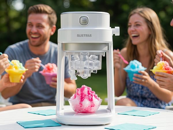 SUSTEAS Snow Cone Machine, Shaved Ice Machine with Adjustable Texture - image 8