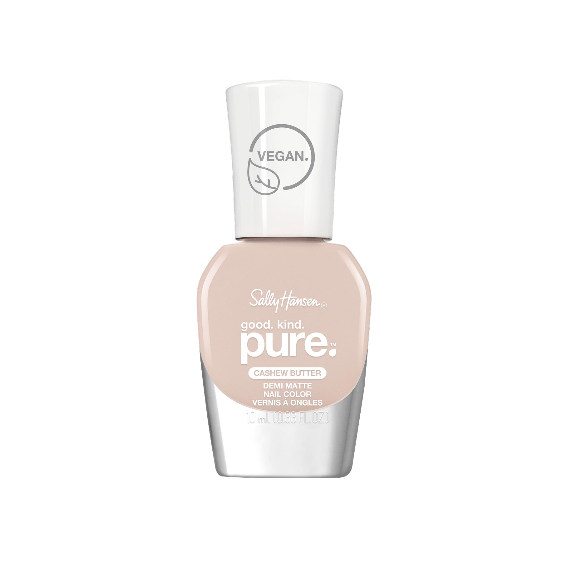 Sally Hansen Good Kind Pure Nail Polish, Cashew Butter, 10 ml (Pack of 1), 10.0 millilitre, Pack of 1