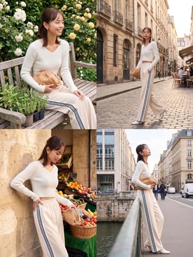Image of GRECIILOOKS Trousers for Woman | Womens High Rise High Waist Flared Korean Style | Formal Pant for Women Office Wear| Track Pants for Womans Elegant for College & Events (Available in Plus Size)