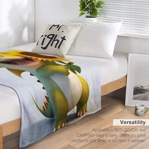 Couverture dinosaure chaude lavable en machine pour lit - 6