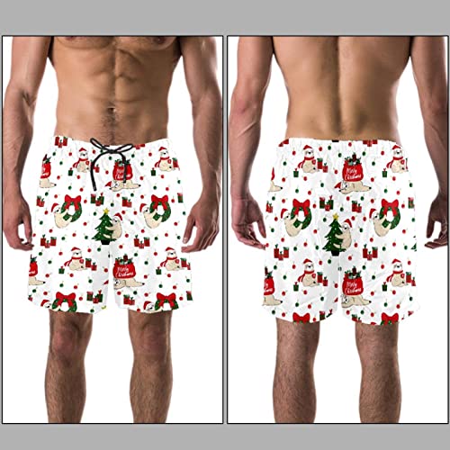 Maillots de bain pour hommes à séchage rapide avec motif animaux de Noël - 3