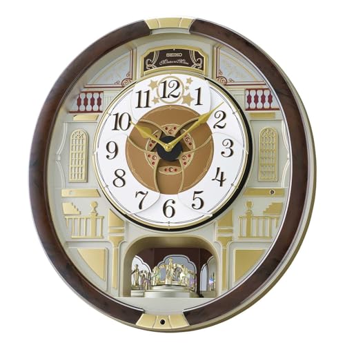Seko Melodies in Motion 2024 Musical Wall Clock, Limited Edition Quartz Movement, 17.5