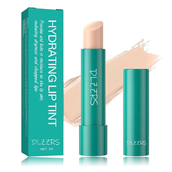 Lip Tint Hydrating - Tinted Lip Balm Hydrating, Hydrating Lip Tint Moisturizing Jelly Lipstick, Non-Sticky & Long-Lasting Nourishing Lip Care Hydrating Lipstick(CLEAR SHIMMER)