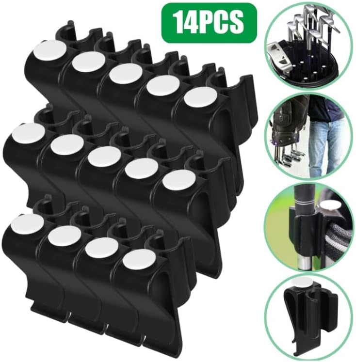 Magik 14-28 Pack Golf Club Storage Clip ABS Plastic Putter Organizer Driver Protect