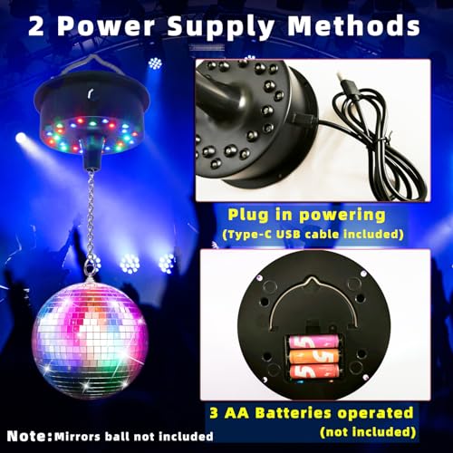 Moteur boule disco avec télécommande pour illuminer vos fêtes de salon