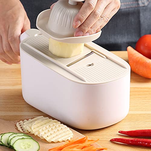 Rallador para queso y verduras con mango cómodo y contenedor miniatura 7