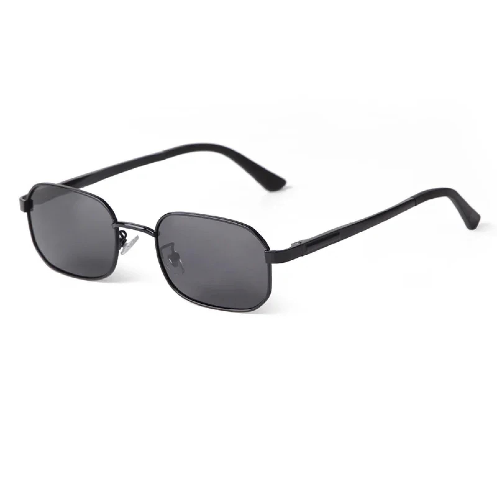 Rechteckige polarisierte Sonnenbrille Retro kleiner schmaler Rahmen getönte Sonnenbrillen UV400