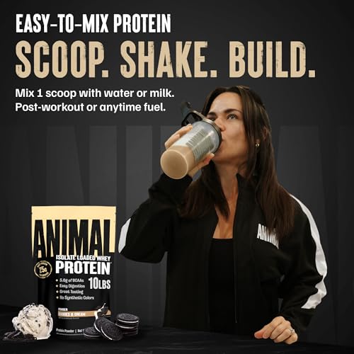 Image of Animal Whey Isolate Protein Powder, 25G High Protein | Cookies & Cream 10LB