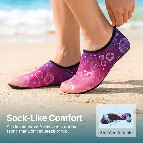 Image of Water Shoes for Women Men Quick-Dry Aqua Socks Swim Beach Outfits Barefoot | Yoga Exercise Wear Sport Accessories Pool Camping Must Haves River Hiking Youth Adult