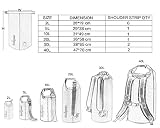 Unigear Wodoodporna długa regulowana torba na ramię na żagle, kajakarstwo, wędkarstwo, rafting, pływanie, kemping i snowboard 5 l fluorescencyjna pomarańczowa