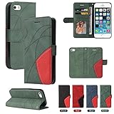 【SOPORTE】 ___ La funda del teléfono móvil APPLE IPHONE 5S se puede plegar en un soporte para ver videos en cualquier momento y en cualquier lugar.