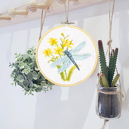 Image of DIAMOND DOTZ Spring Flight Stamped Cross Stitch for Adults, Counted Pattern