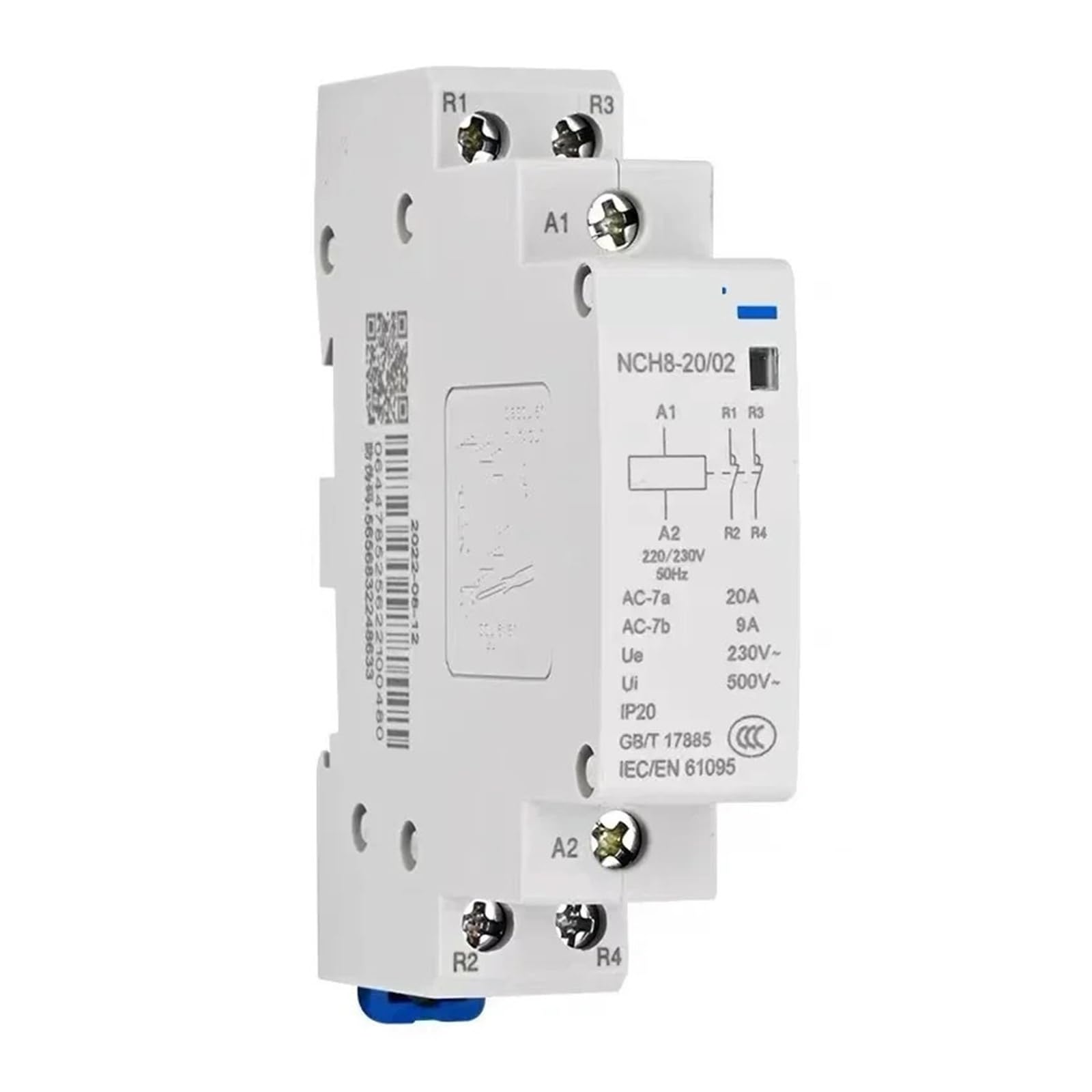 NCH8-63/20 Contactor Modular de CA for el hogar 220V 230V 20A 25A 40A 63A 1NO 1NC 2NO 2NC 4NO NCH8-20 25 40(NCH8-63A,4NO)