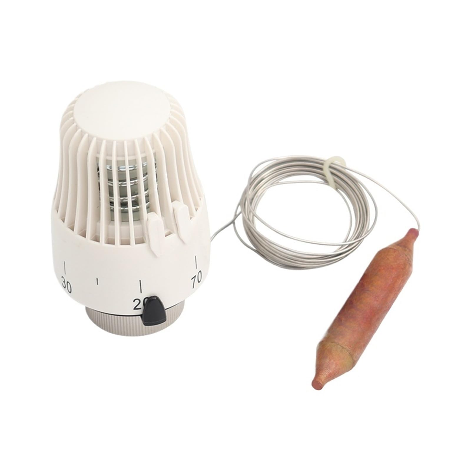 Thermostatic Radiator Control M30×1.5 Three Way Mixing Valve with Thermostatic Capillary Remote Sensor Setting Range 30-70 °C(Actuator)